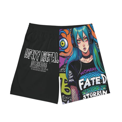 Heavy Metal Mermaid 4 - Men's Elastic Beach Shorts