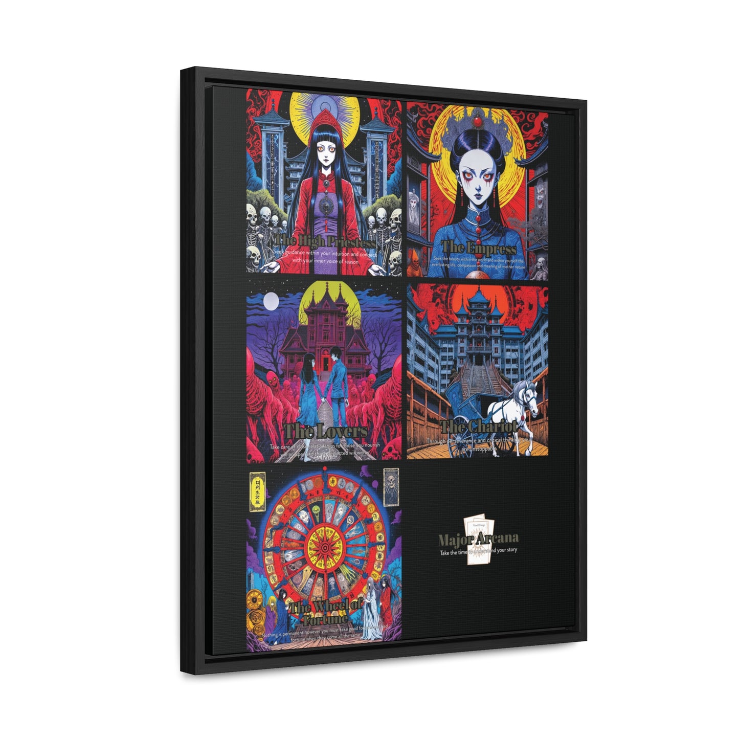 Major Arcana 2 of 4 - Framed Wall Art