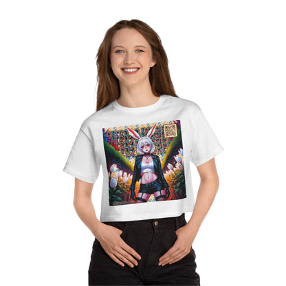 Blue and Yellow Bomber Daydream Champion Cropped T-Shirt