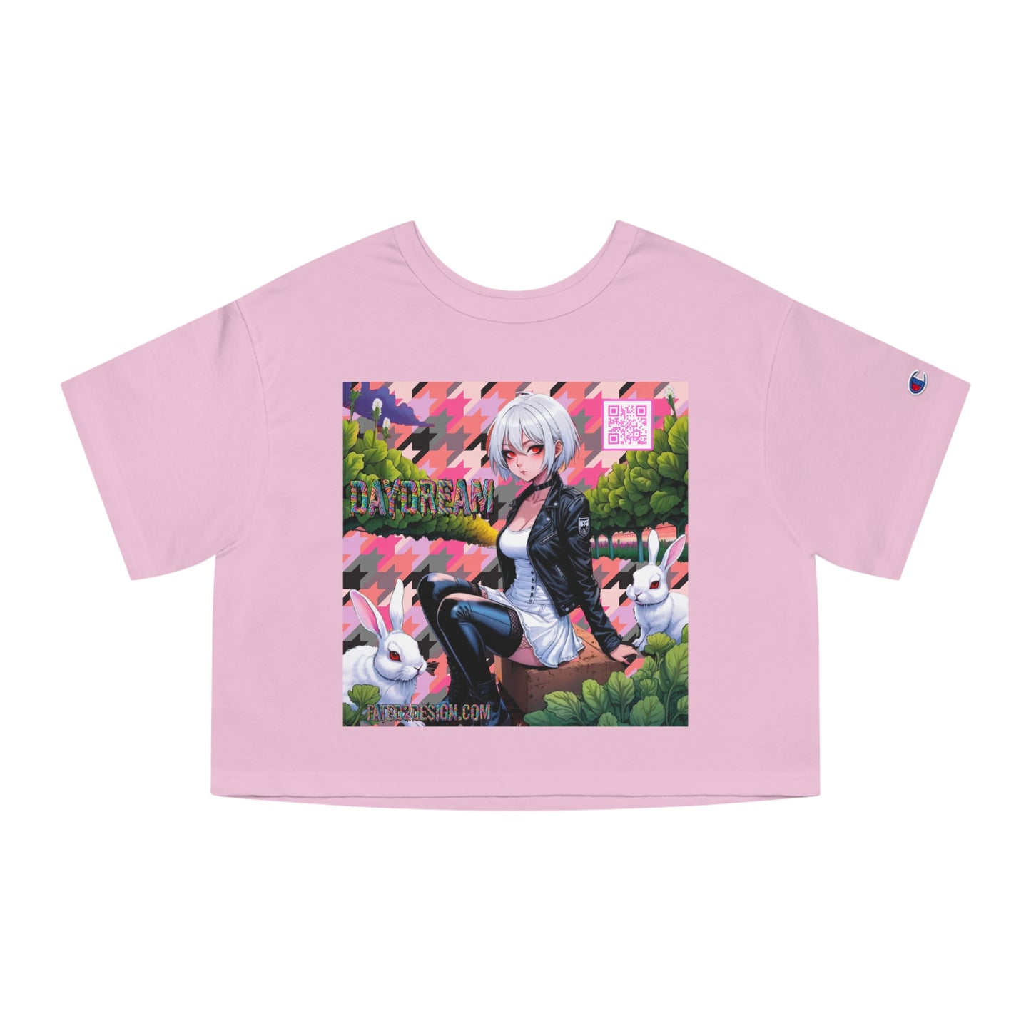 Pink Bomber Daydream Champion Cropped T-Shirt