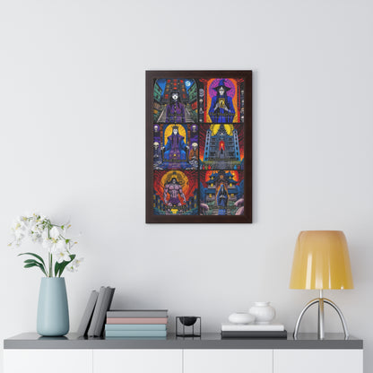 Major Arcana 1 of 4 Framed Vertical Poster