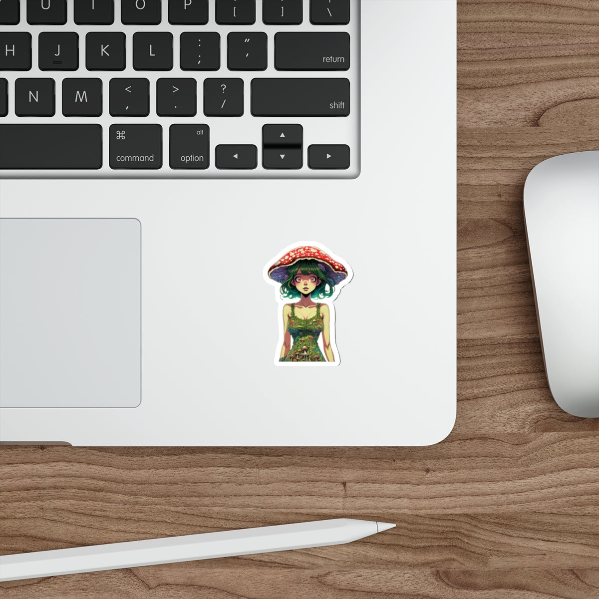 Mushroom Girl Good Vibes Die-Cut Stickers