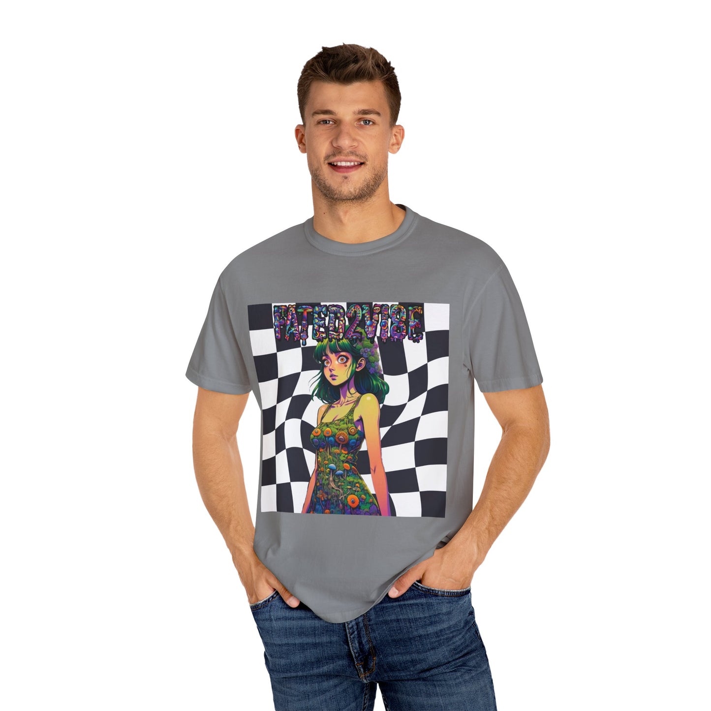 Fated2VIBE Checkered Print V2 - Unisex T-shirt