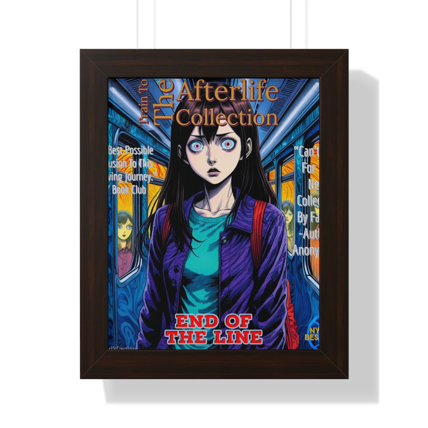 Train To The Afterlife B5 Framed Vertical Poster