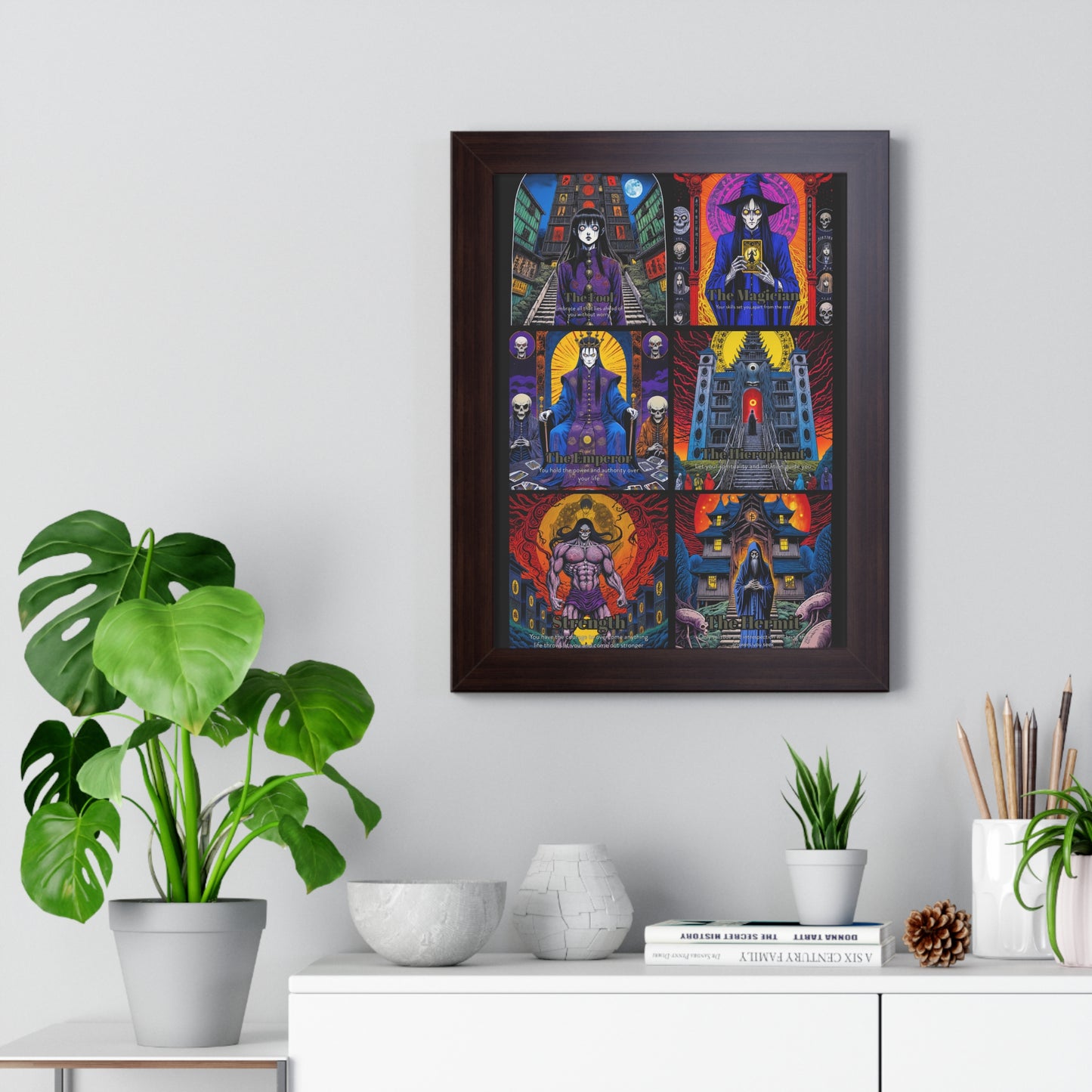 Major Arcana 1 of 4 Framed Vertical Poster