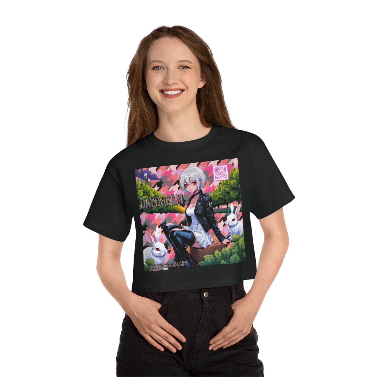 Pink Bomber Daydream Champion Cropped T-Shirt