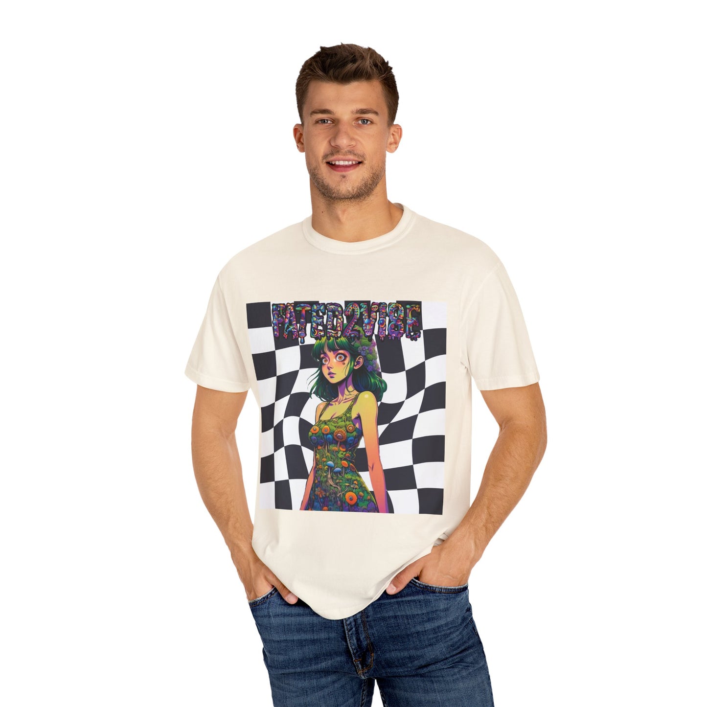 Fated2VIBE Checkered Print V2 - Unisex T-shirt
