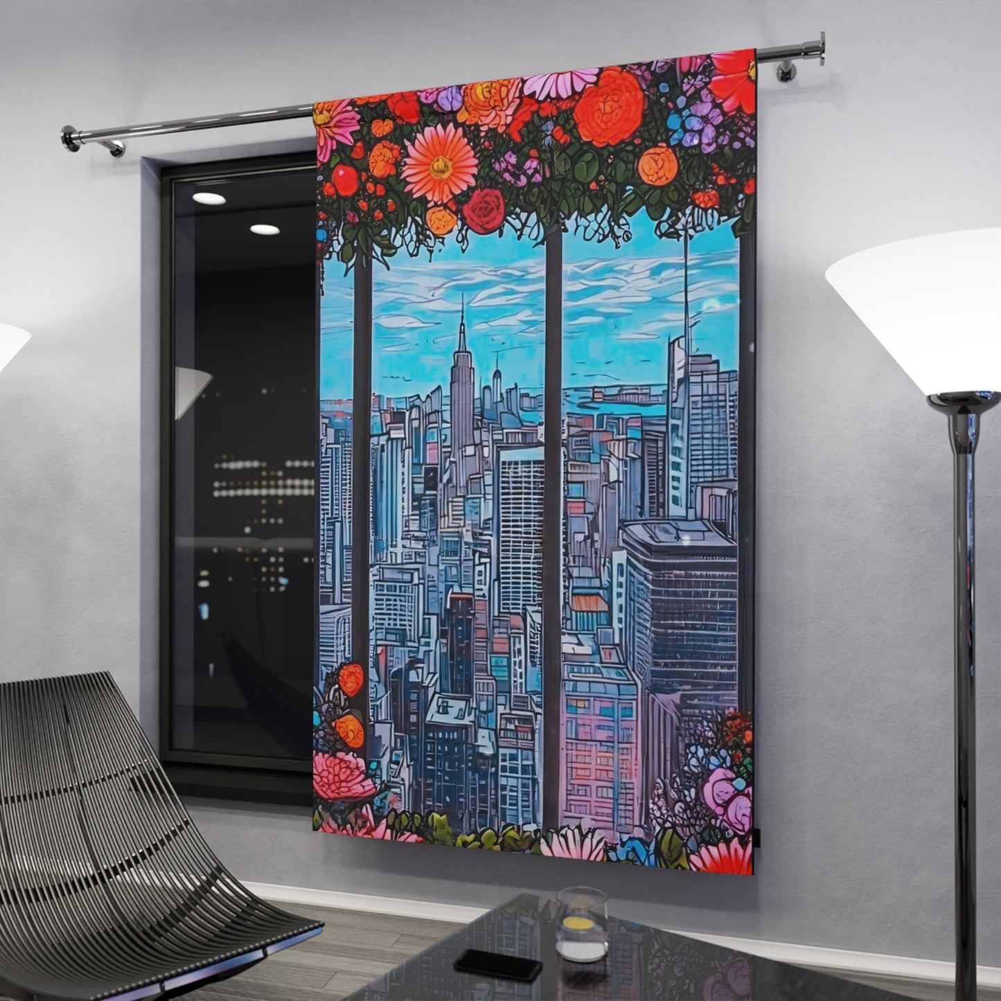 V2 In Bloom - Window Curtains (1 Piece)