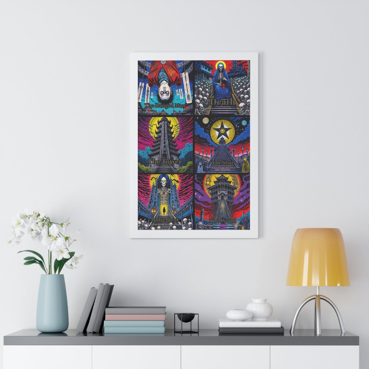Major Arcana 4 of 4 Framed Vertical Poster