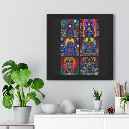 Major Arcana 1 of 4 Framed Vertical Poster