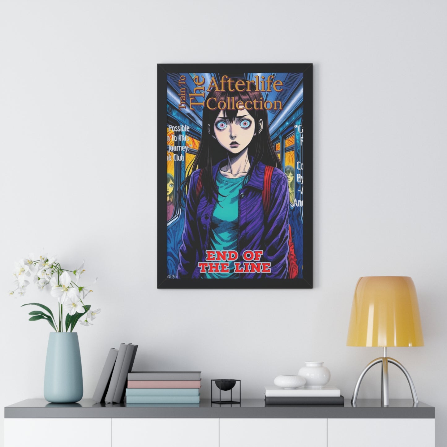 Train To The Afterlife B5 Framed Vertical Poster