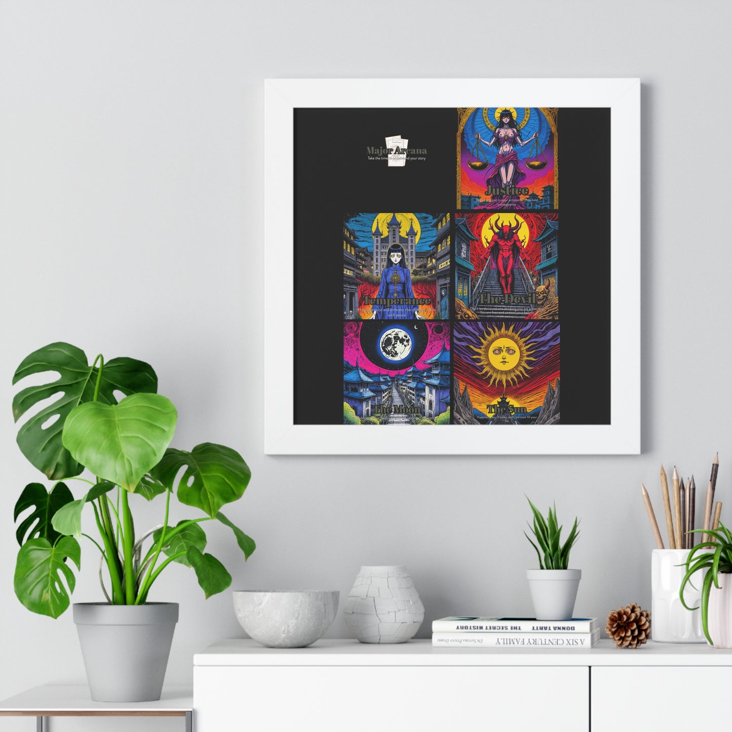 Major Arcana 3 of 4 Framed Vertical Poster
