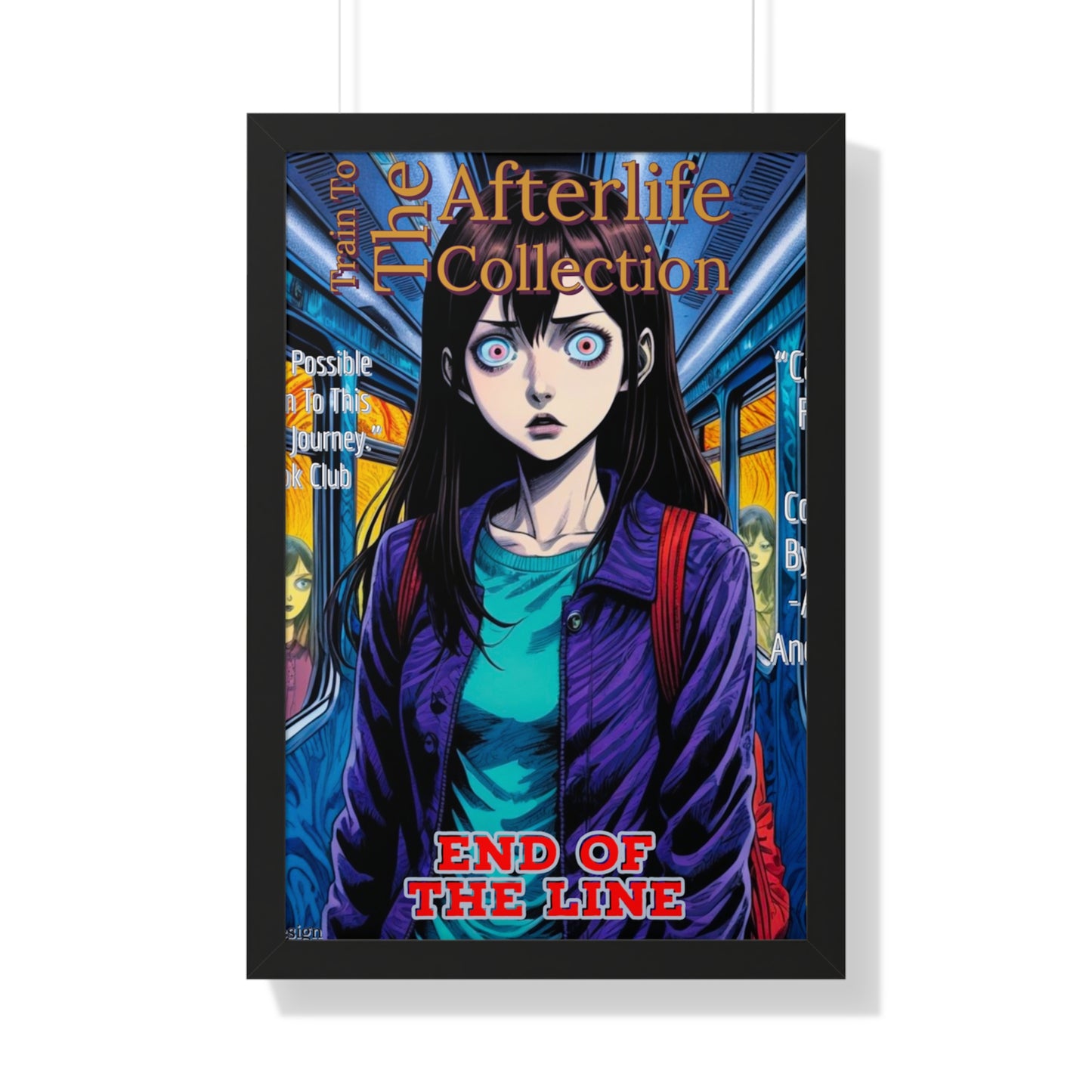 Train To The Afterlife B5 Framed Vertical Poster