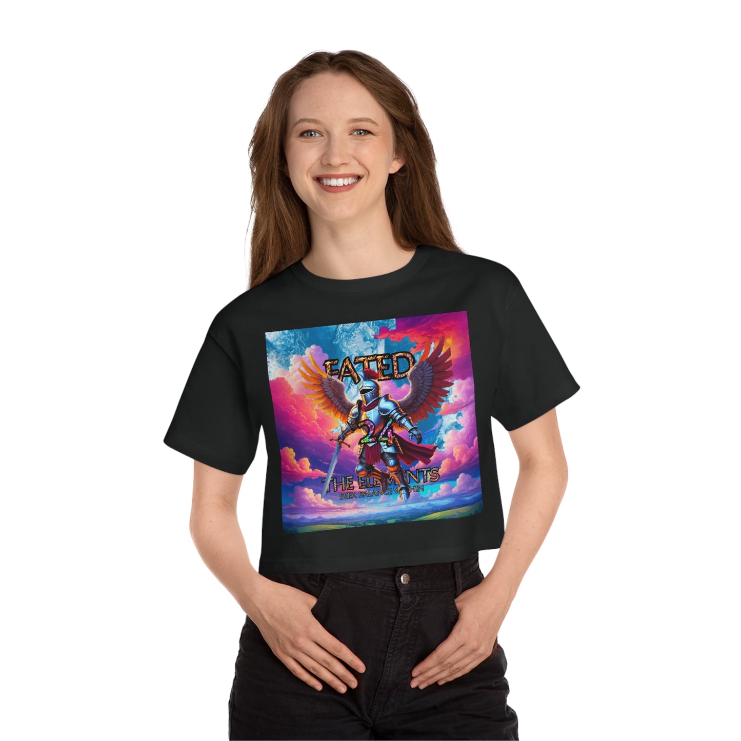 The Knight - Fate and Magic - Champion Cropped T-Shirt