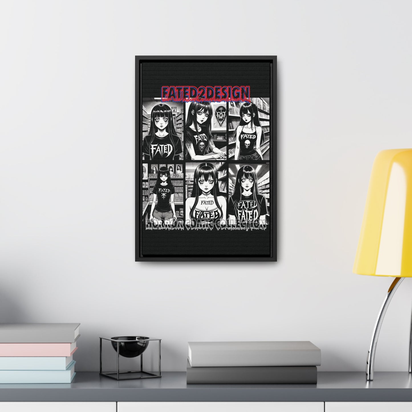 Horror Comic Collection Framed Wall Art