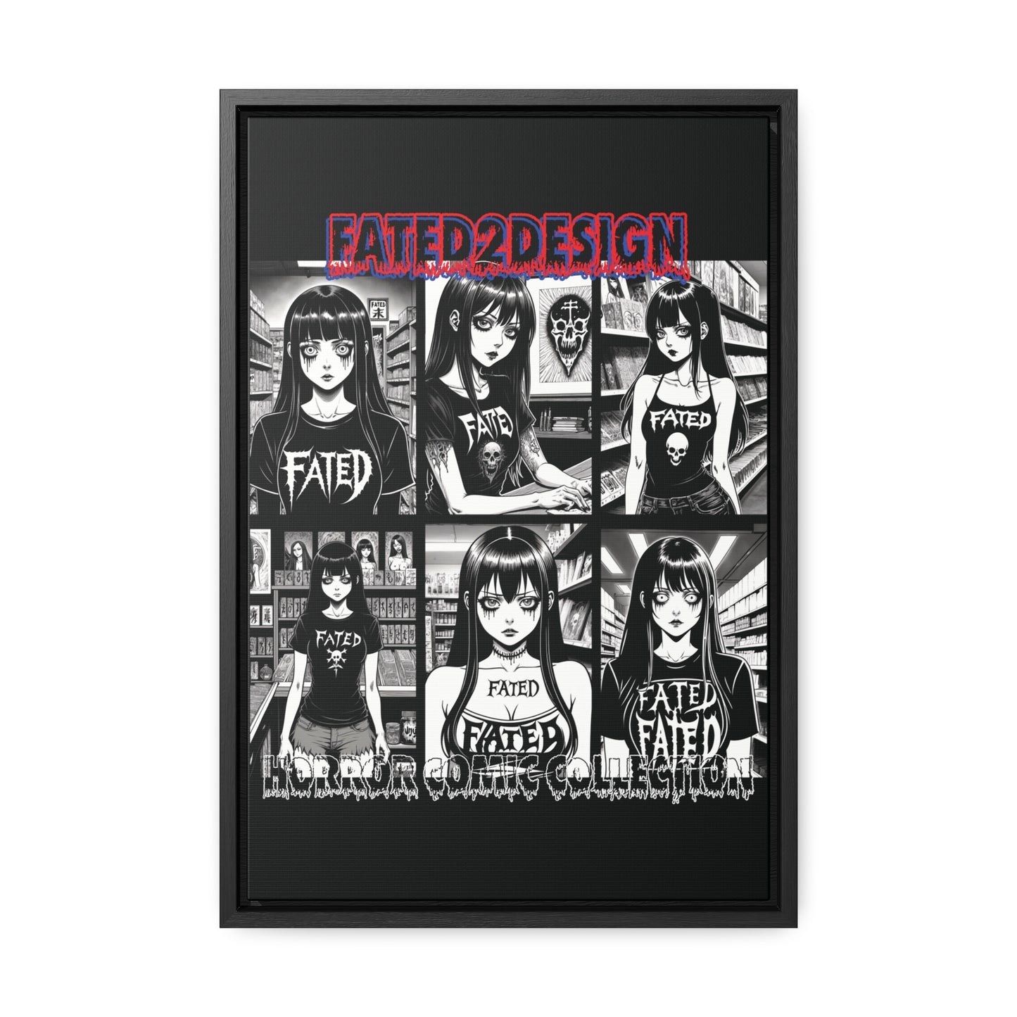 Horror Comic Collection Framed Wall Art