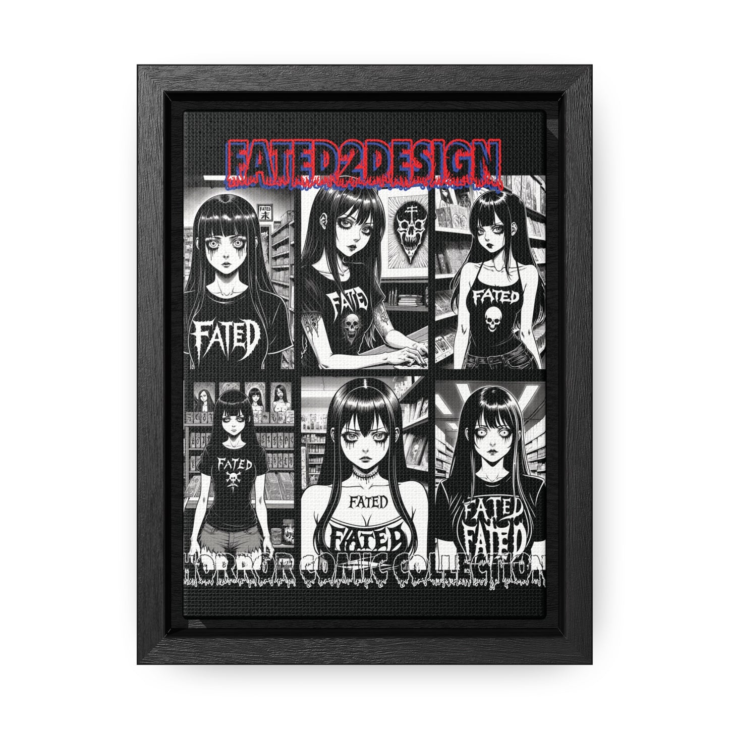 Horror Comic Collection Framed Wall Art