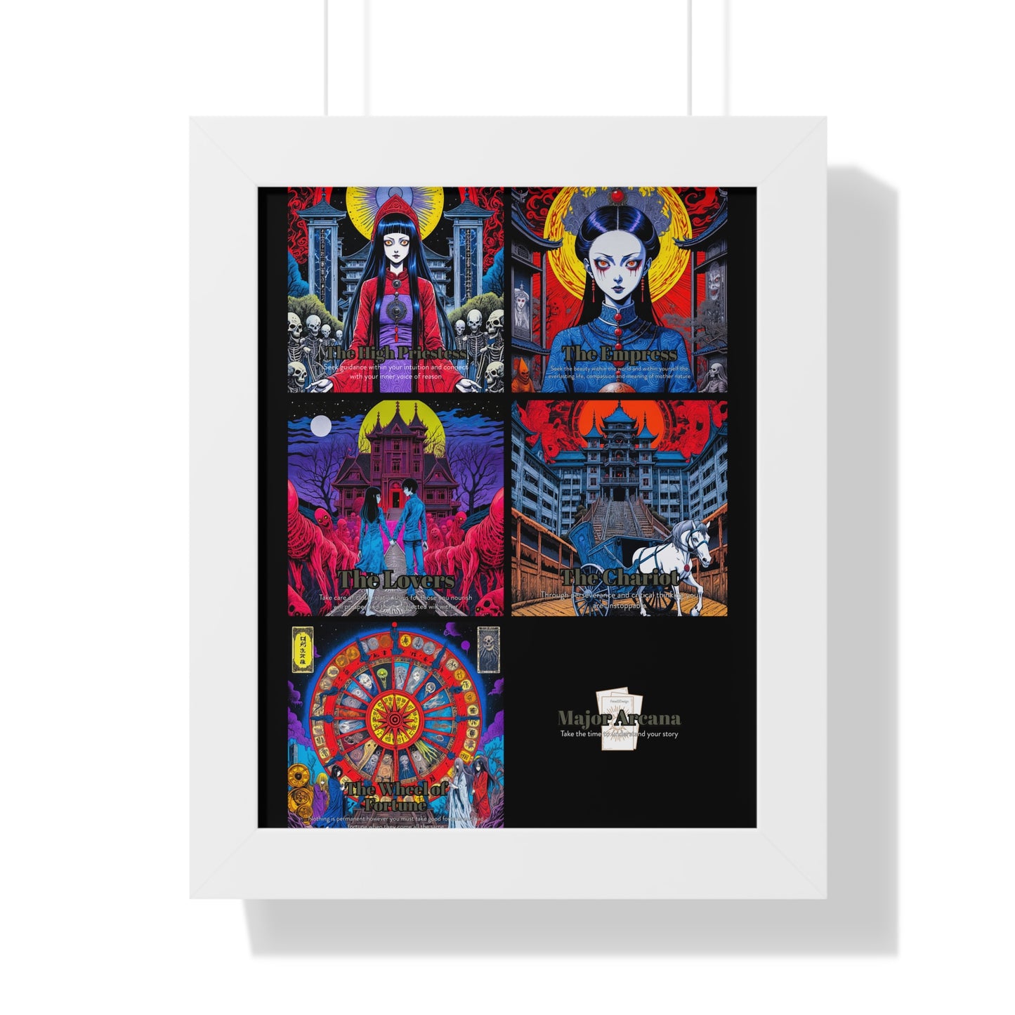 Major Arcana 2 of 4 Framed Vertical Poster