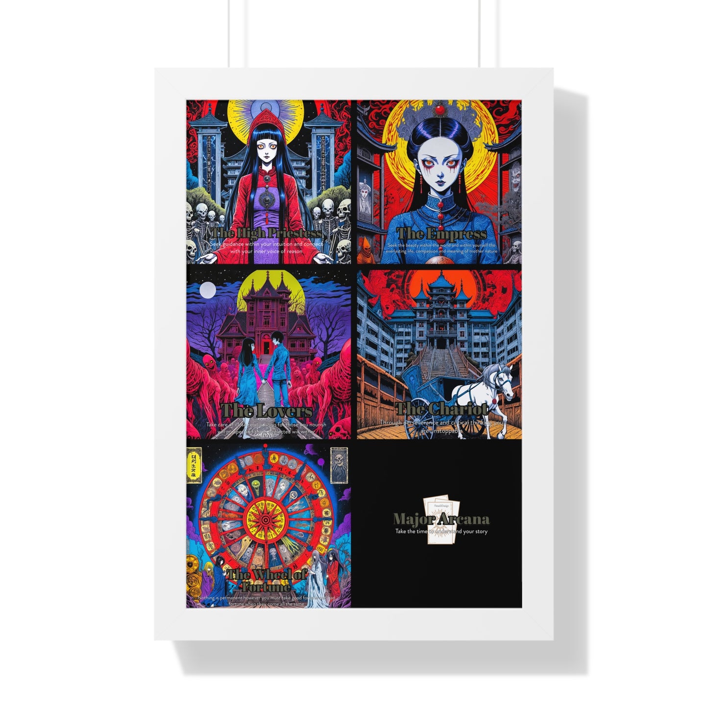 Major Arcana 2 of 4 Framed Vertical Poster