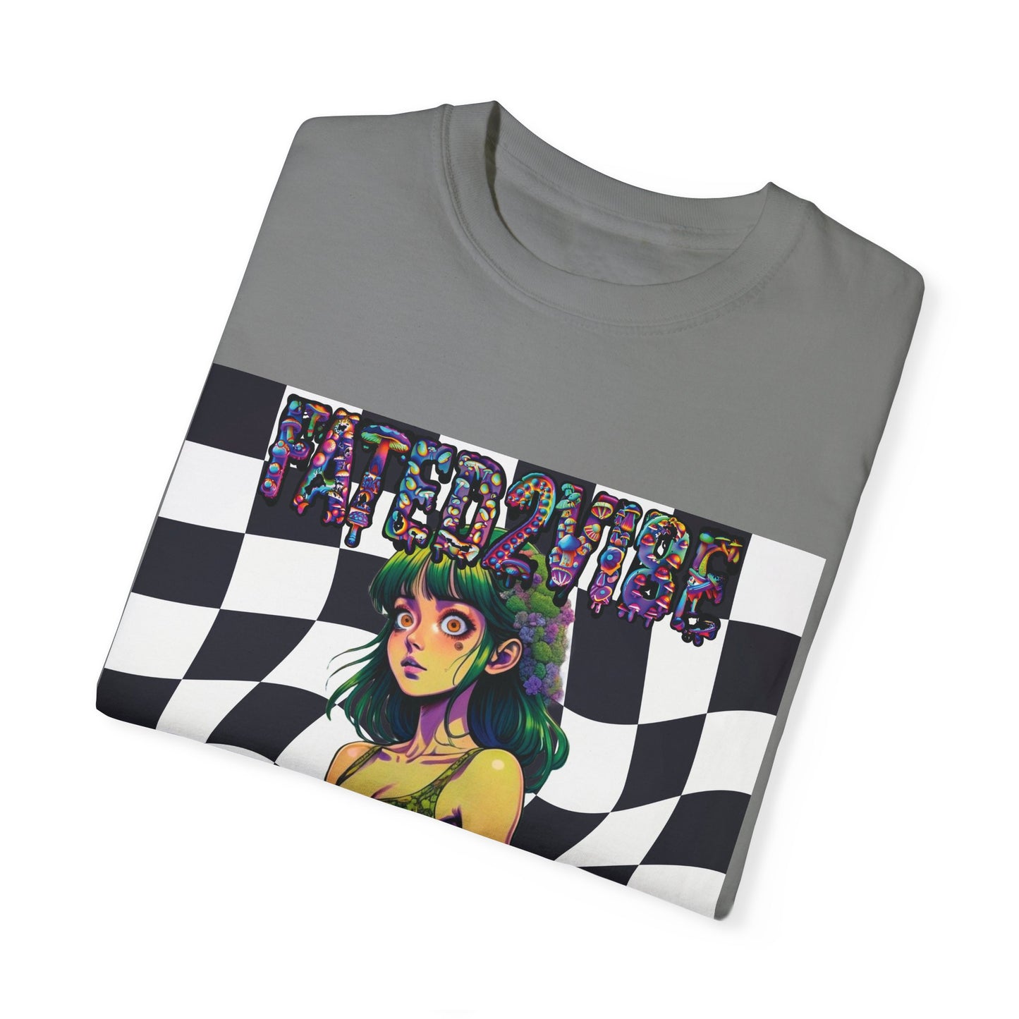 Fated2VIBE Checkered Print V2 - Unisex T-shirt