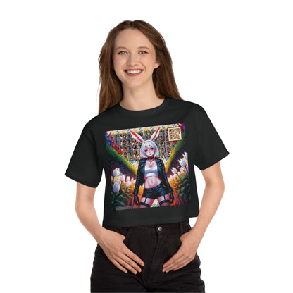 Blue and Yellow Bomber Daydream Champion Cropped T-Shirt