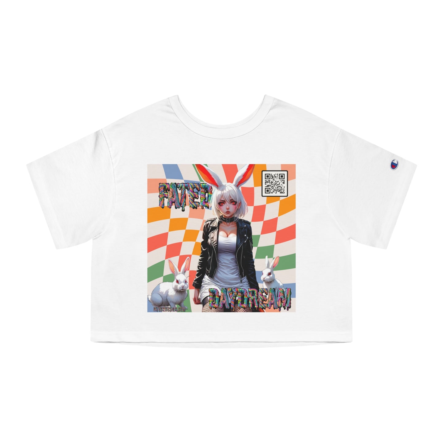 Checkered Daydream Champion Cropped T-Shirt