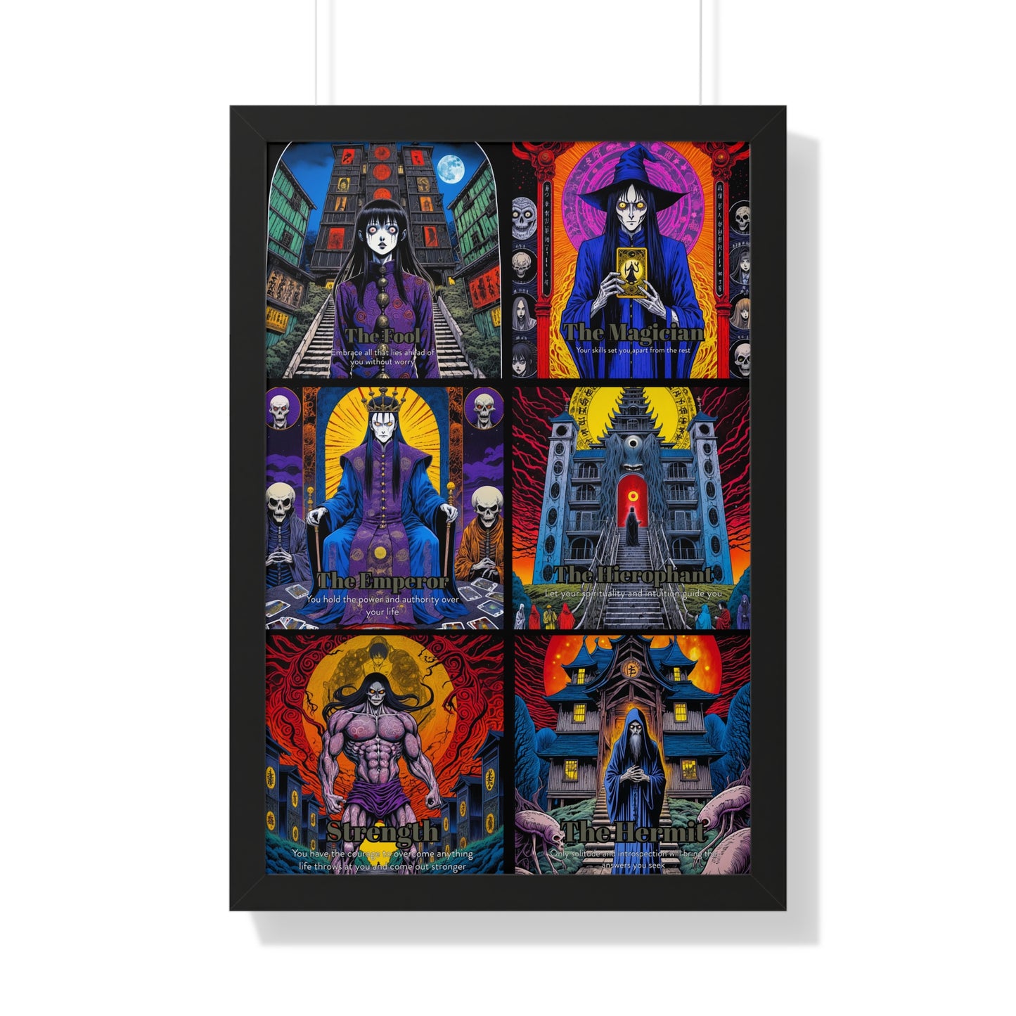 Major Arcana 1 of 4 Framed Vertical Poster