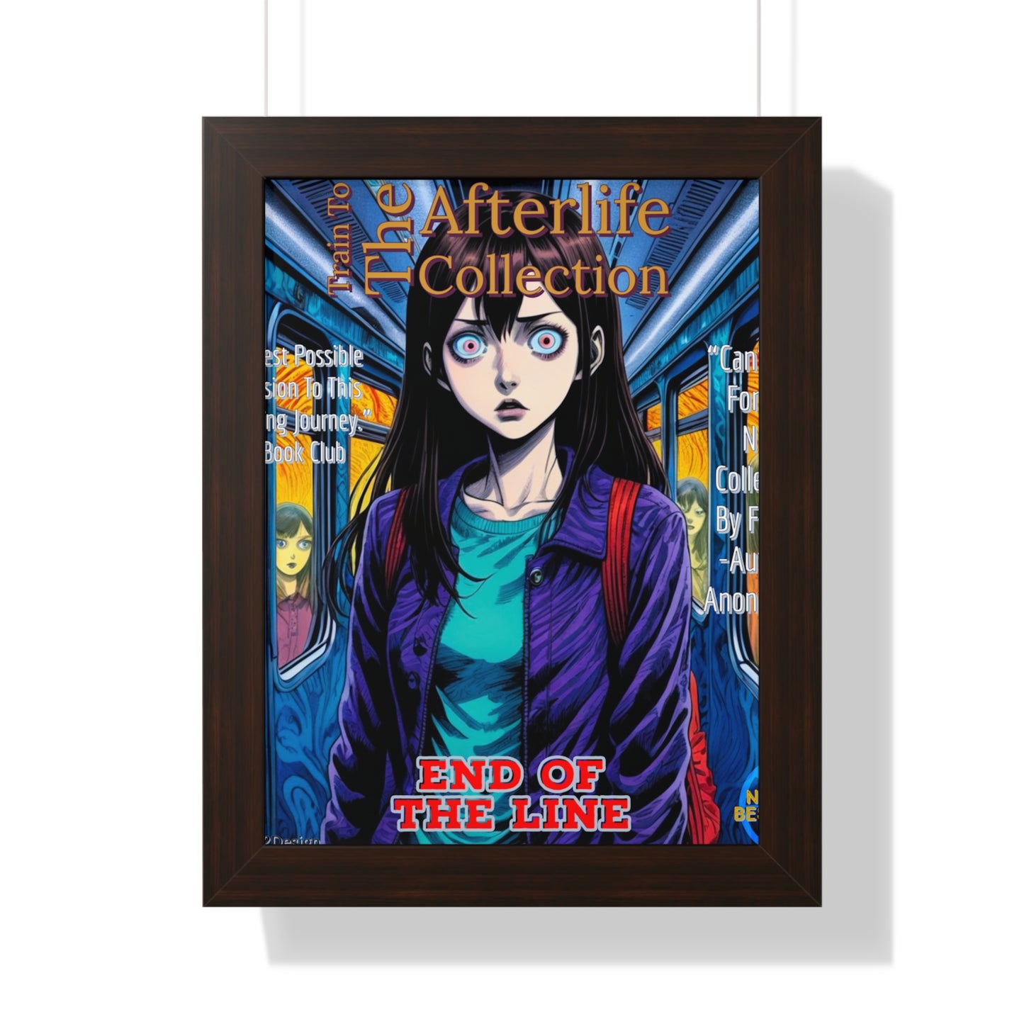 Train To The Afterlife B5 Framed Vertical Poster