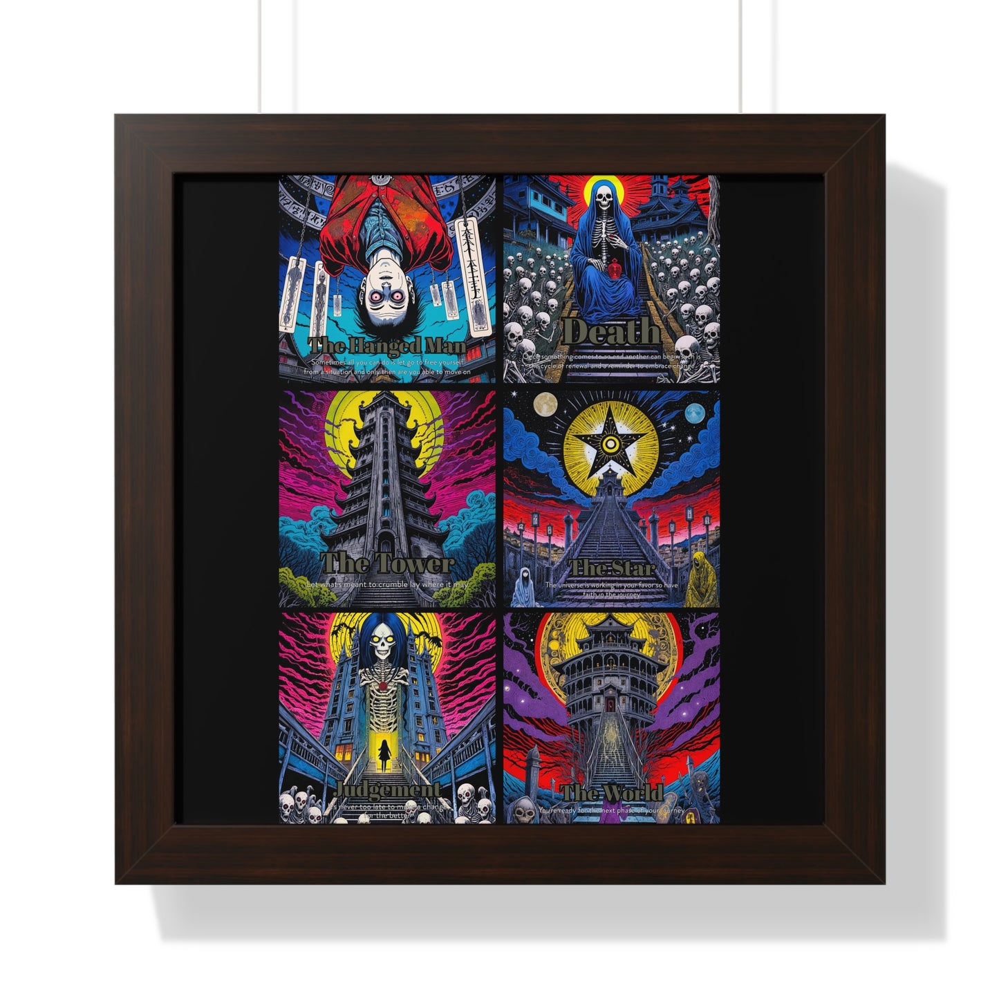 Major Arcana 4 of 4 Framed Vertical Poster