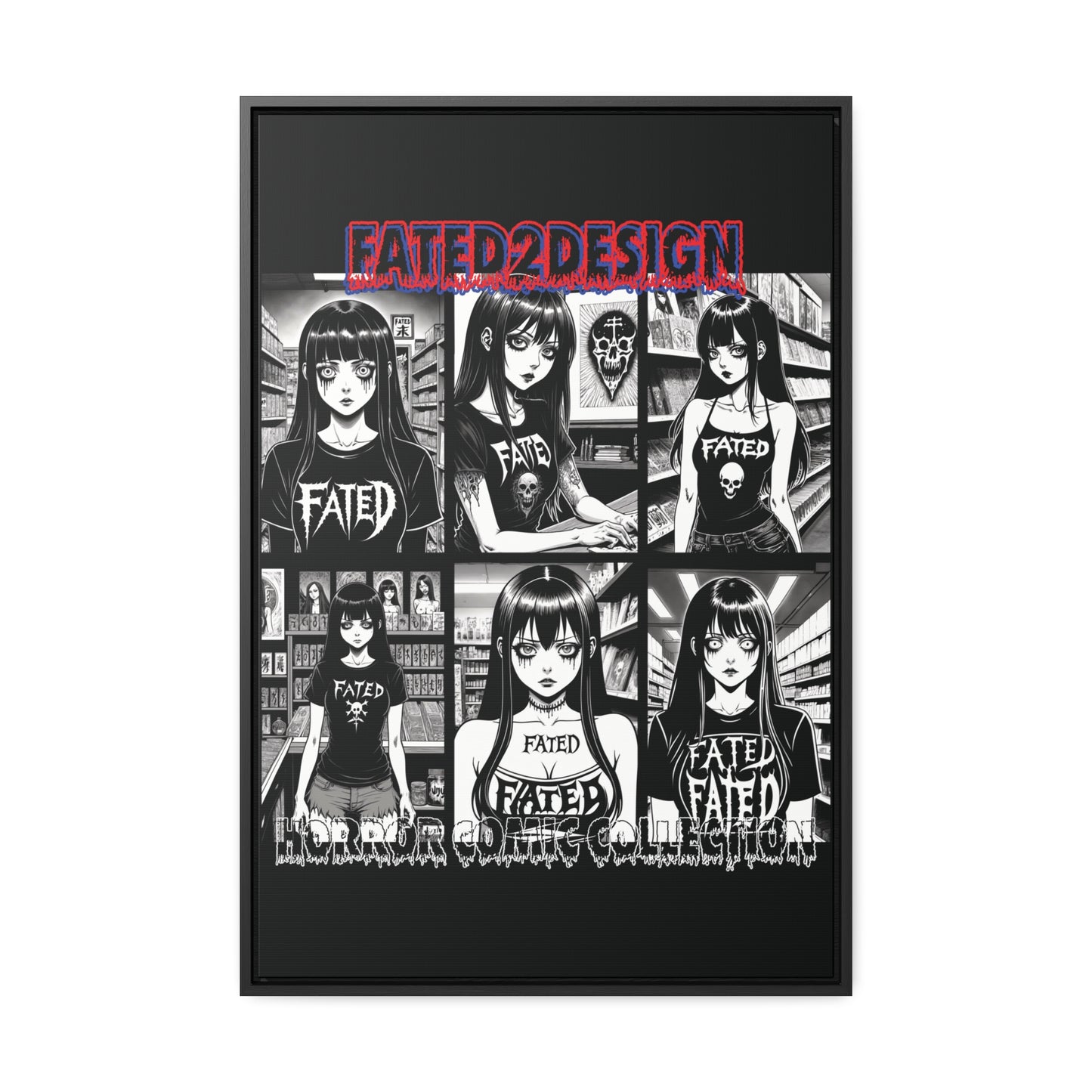 Horror Comic Collection Framed Wall Art