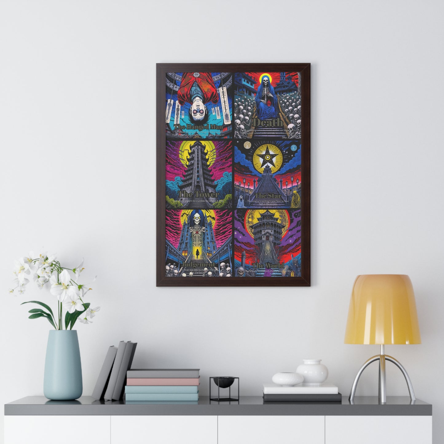 Major Arcana 4 of 4 Framed Vertical Poster