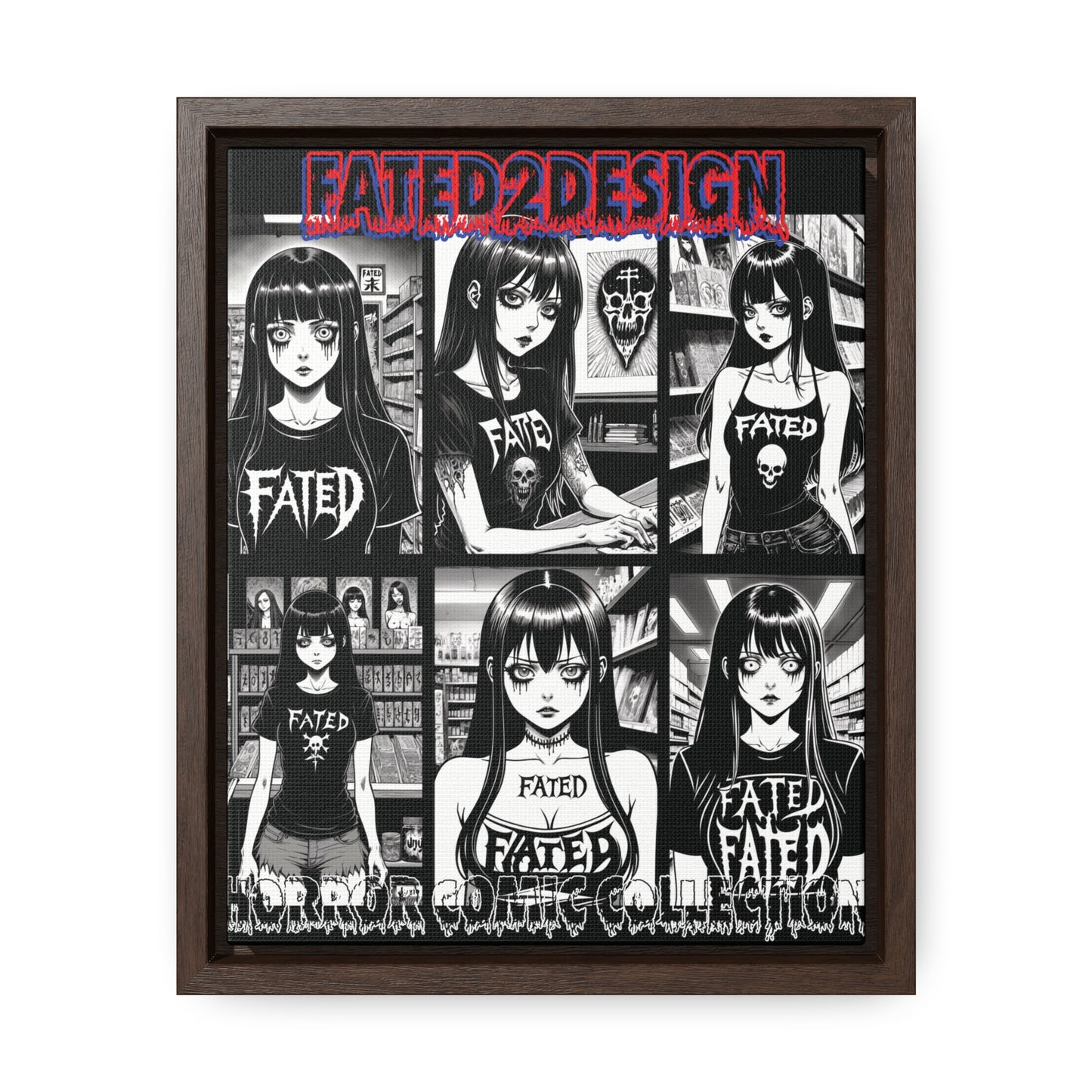 Horror Comic Collection Framed Wall Art