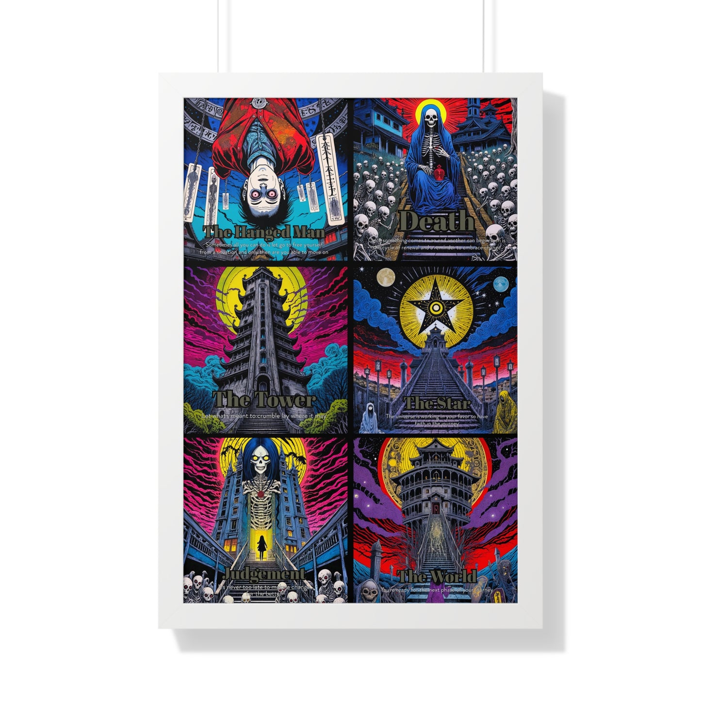 Major Arcana 4 of 4 Framed Vertical Poster