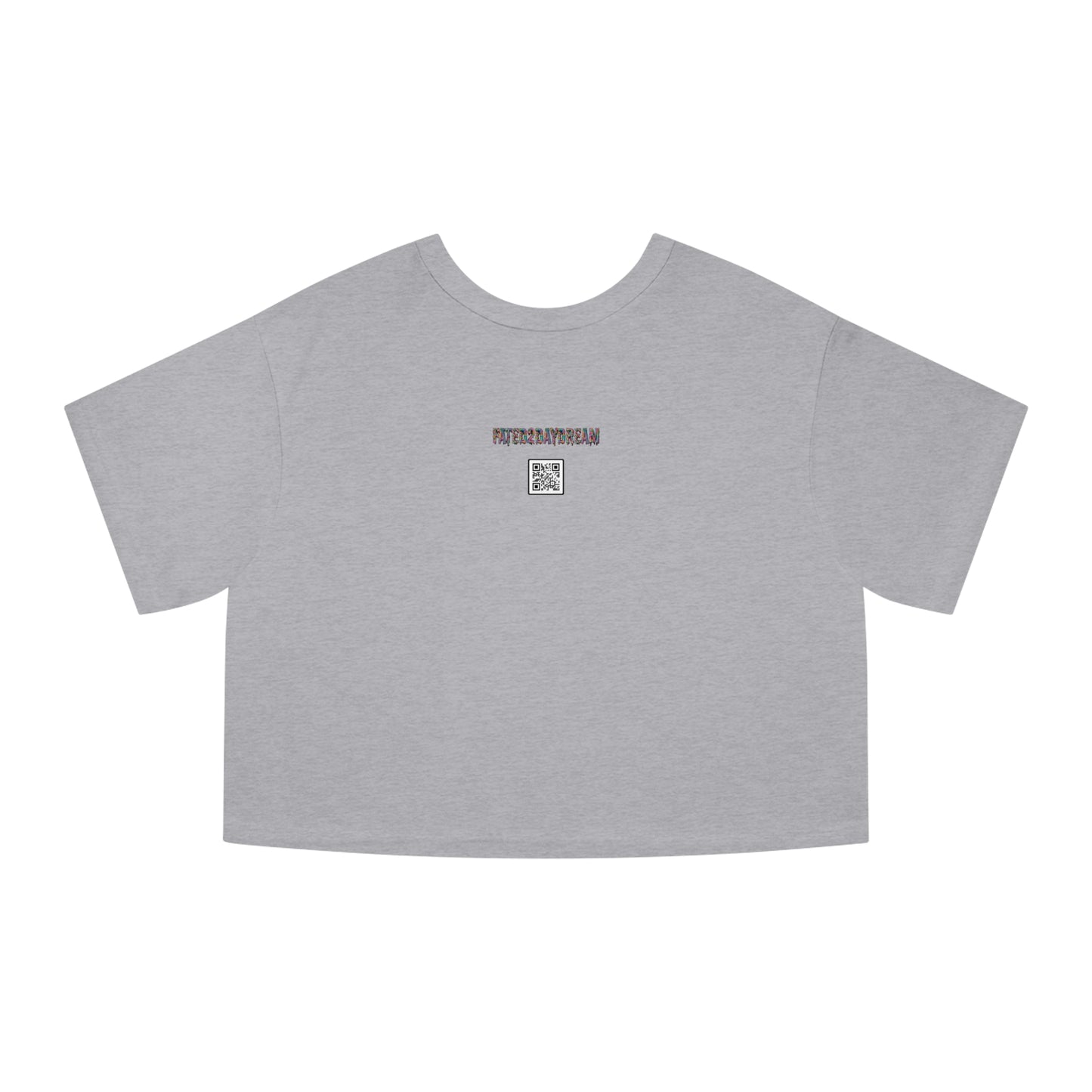 Orange Checkered Daydream Champion Cropped T-Shirt