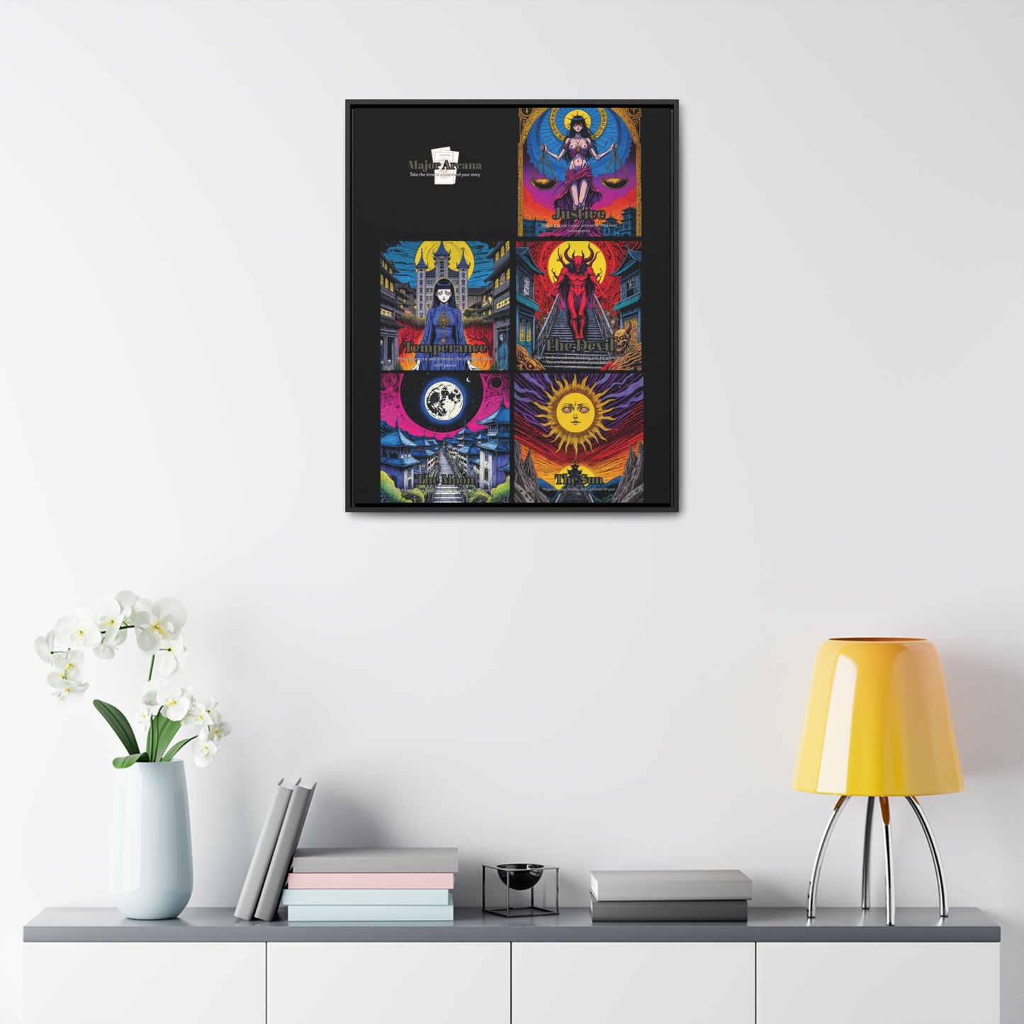 Major Arcana 3 of 4 - Framed Wall Art