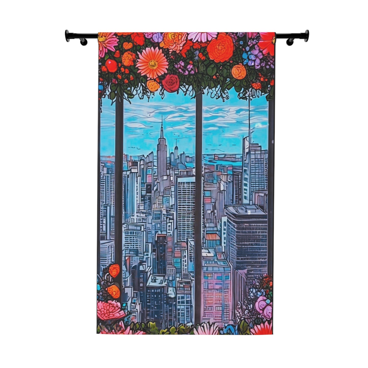 V2 In Bloom - Window Curtains (1 Piece)
