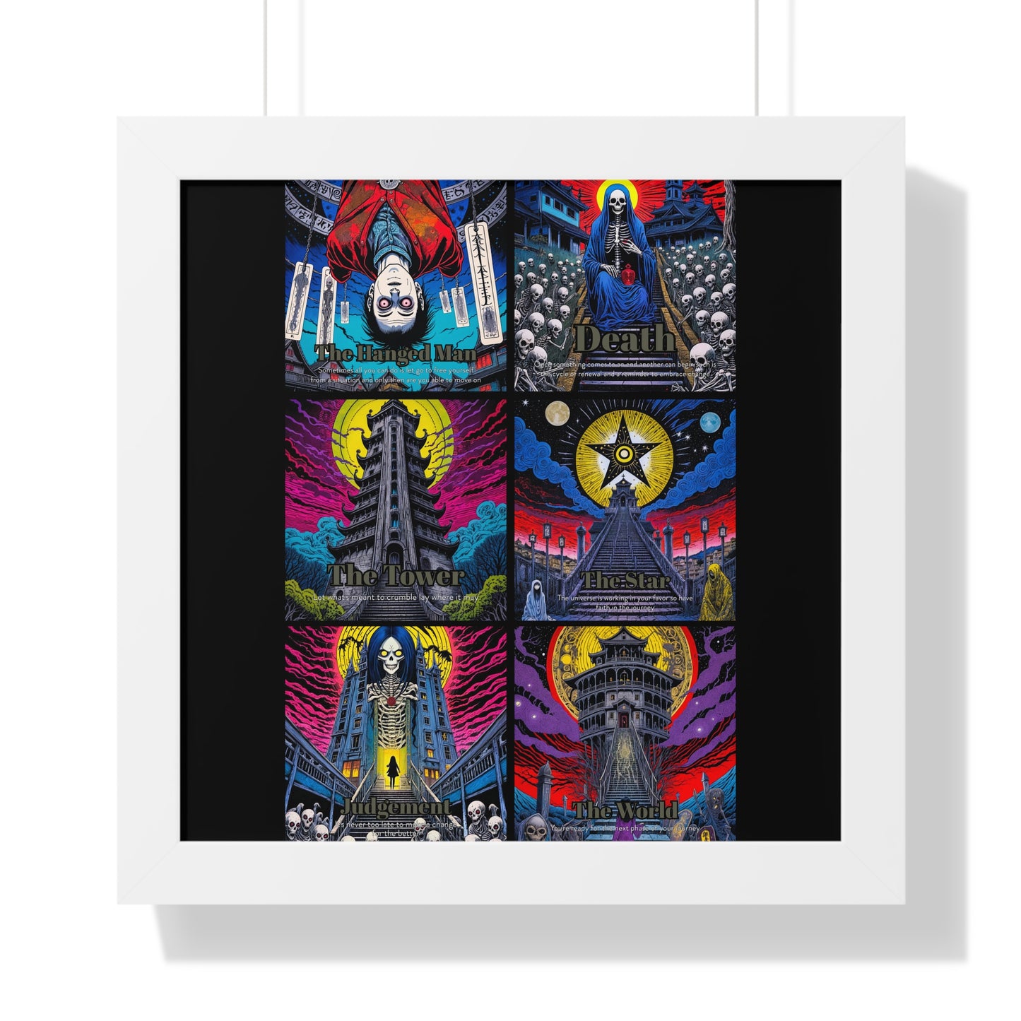 Major Arcana 4 of 4 Framed Vertical Poster