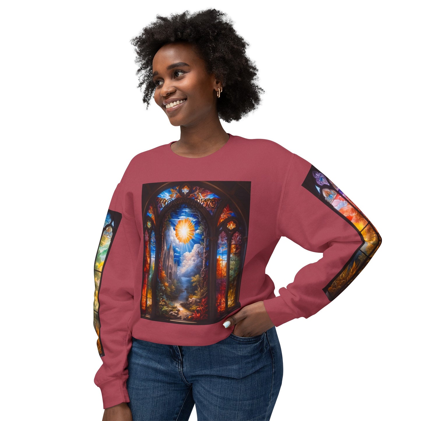 Prosperity - Divine Tragedy - Unisex Lightweight Crewneck Sweatshirt