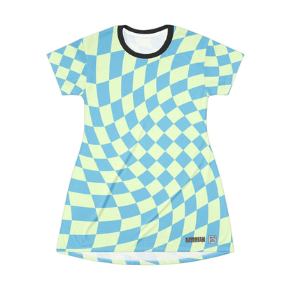 Light Blue Daydream Alice T-Shirt Dress
