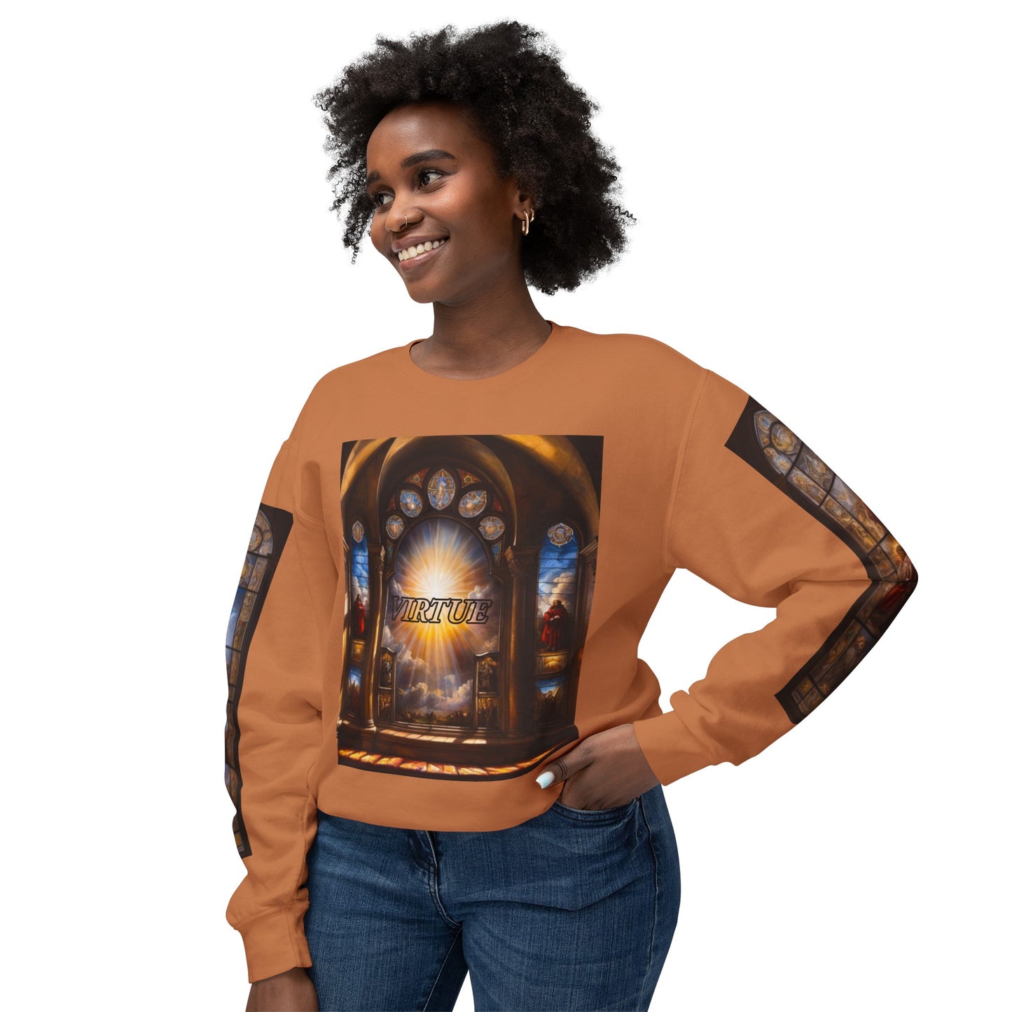 Virtue - Divine Tragedy - Unisex Lightweight Crewneck Sweatshirt