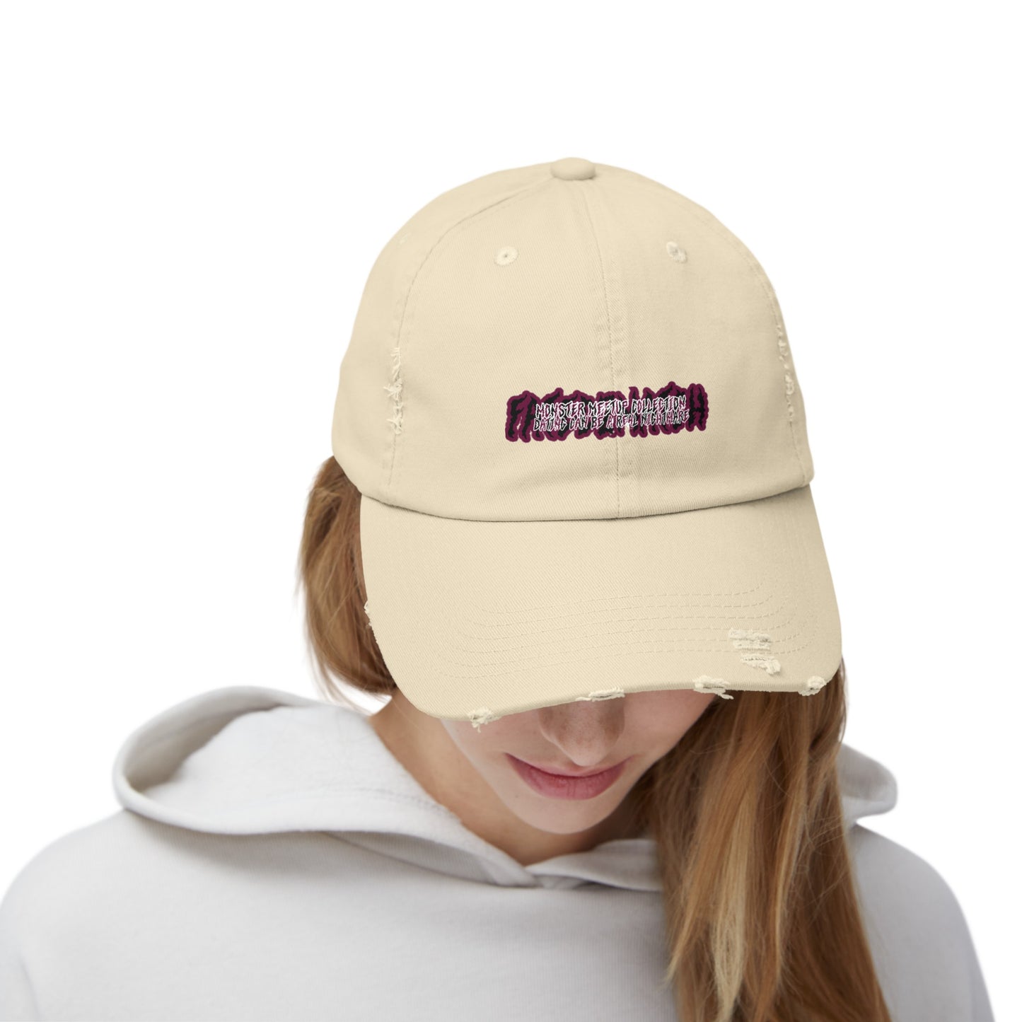Monster Meetup Hat - Unisex Distressed Cap
