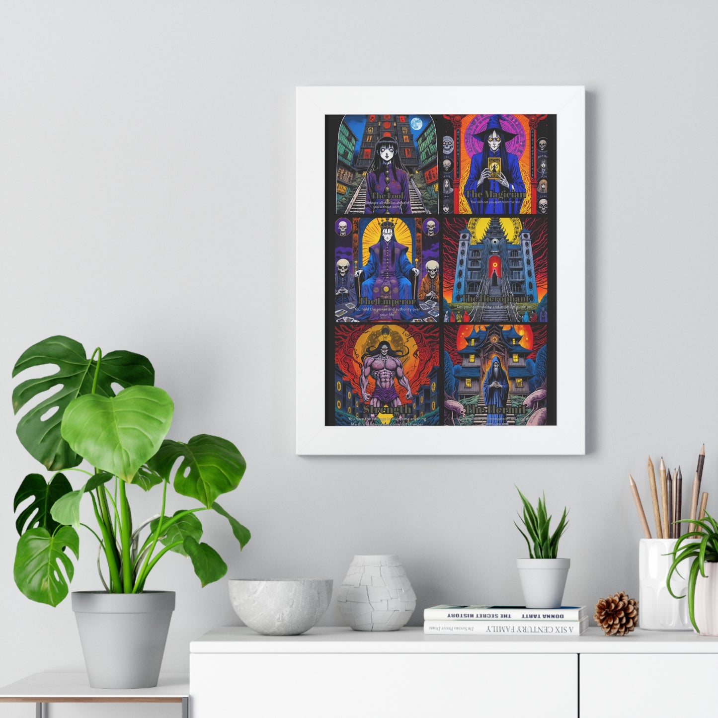 Major Arcana 1 of 4 Framed Vertical Poster