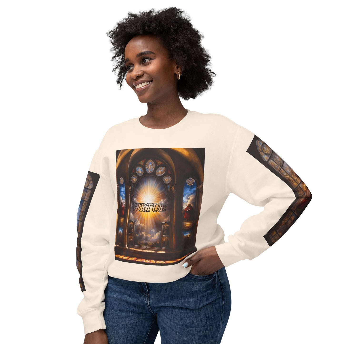 Virtue - Divine Tragedy - Unisex Lightweight Crewneck Sweatshirt