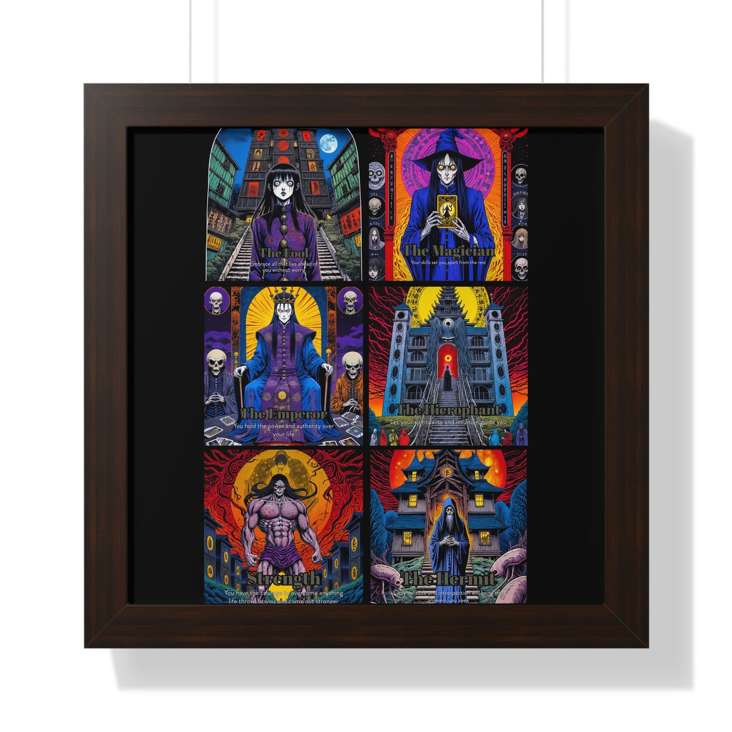 Major Arcana 1 of 4 Framed Vertical Poster