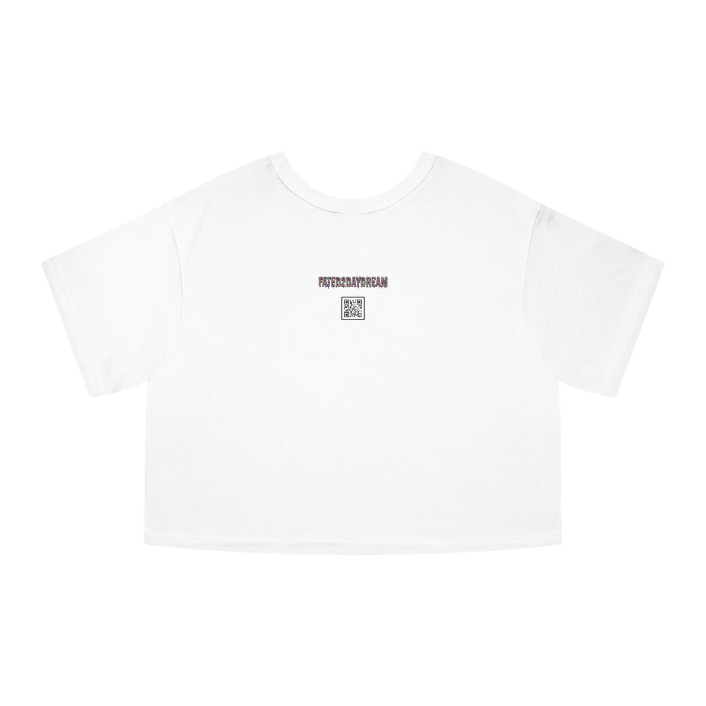 Orange Checkered Daydream Champion Cropped T-Shirt