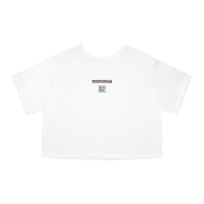 Orange Checkered Daydream Champion Cropped T-Shirt