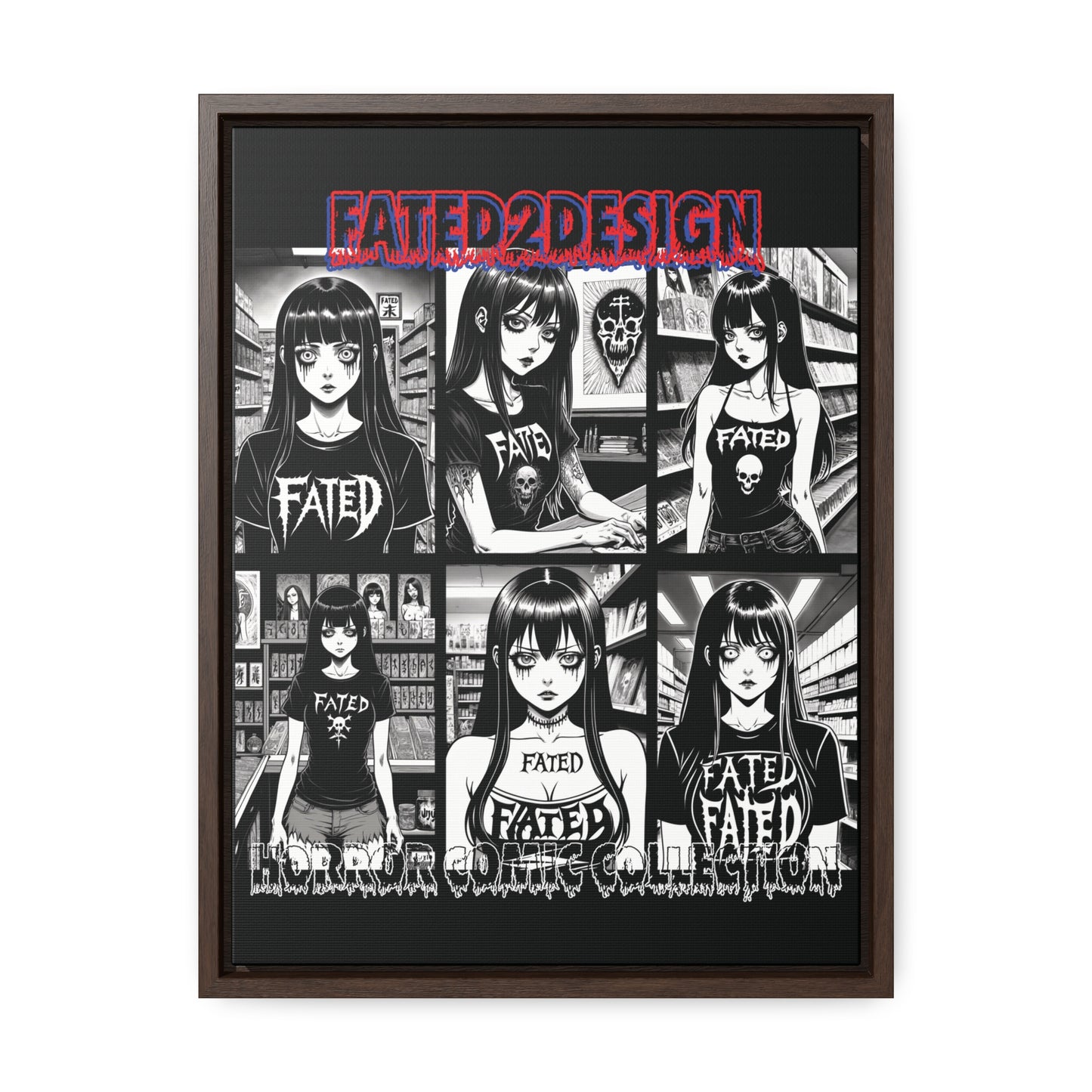 Horror Comic Collection Framed Wall Art