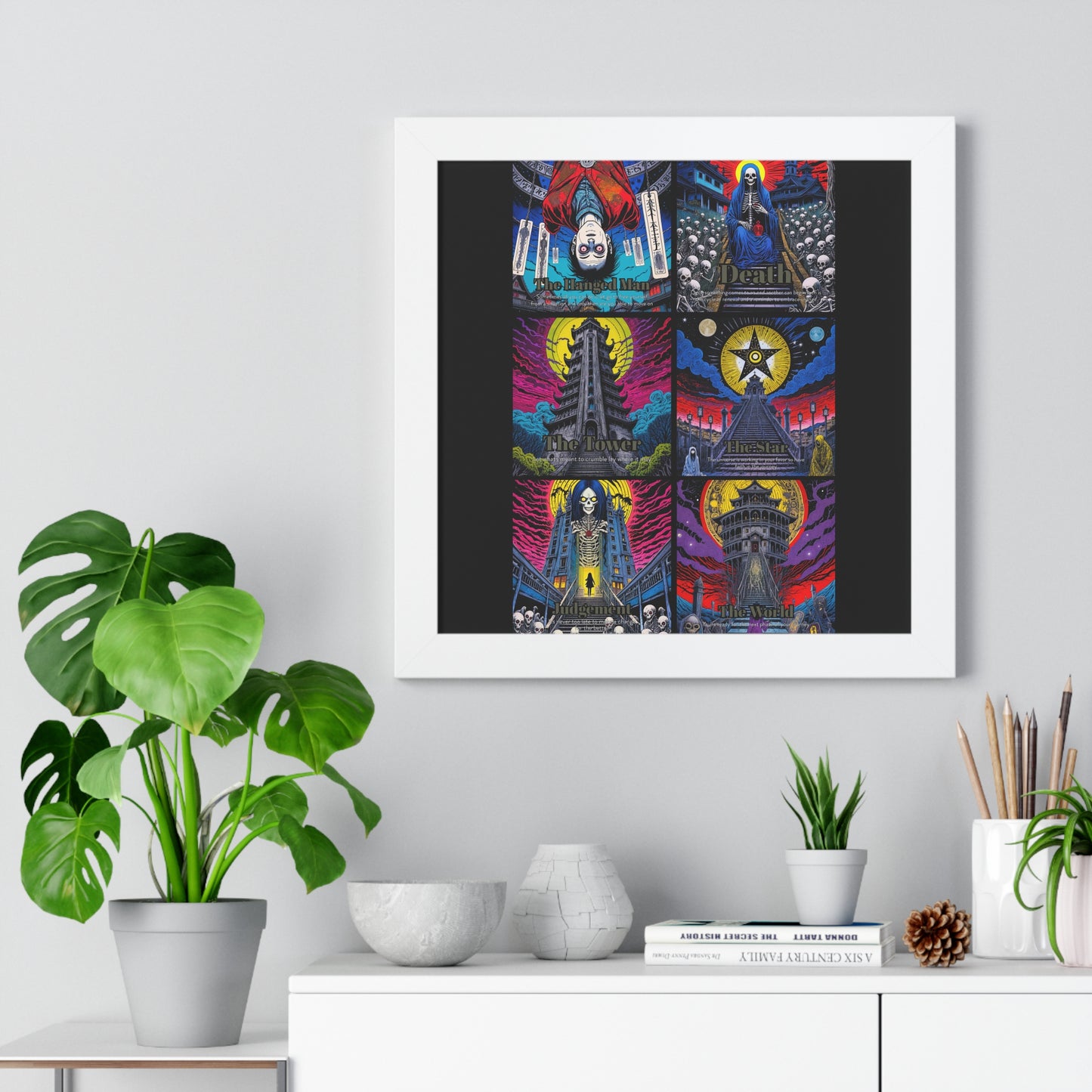 Major Arcana 4 of 4 Framed Vertical Poster