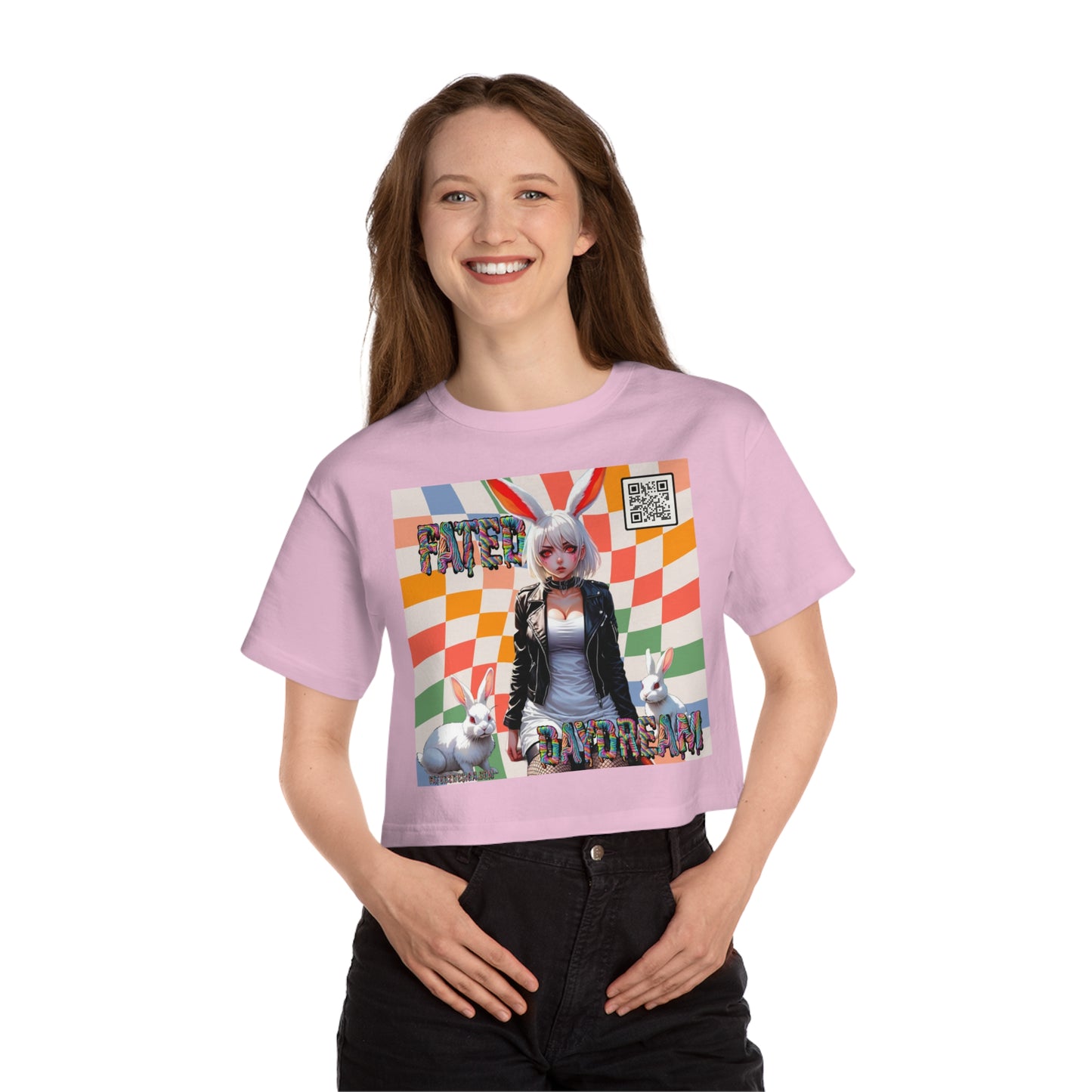 Checkered Daydream Champion Cropped T-Shirt