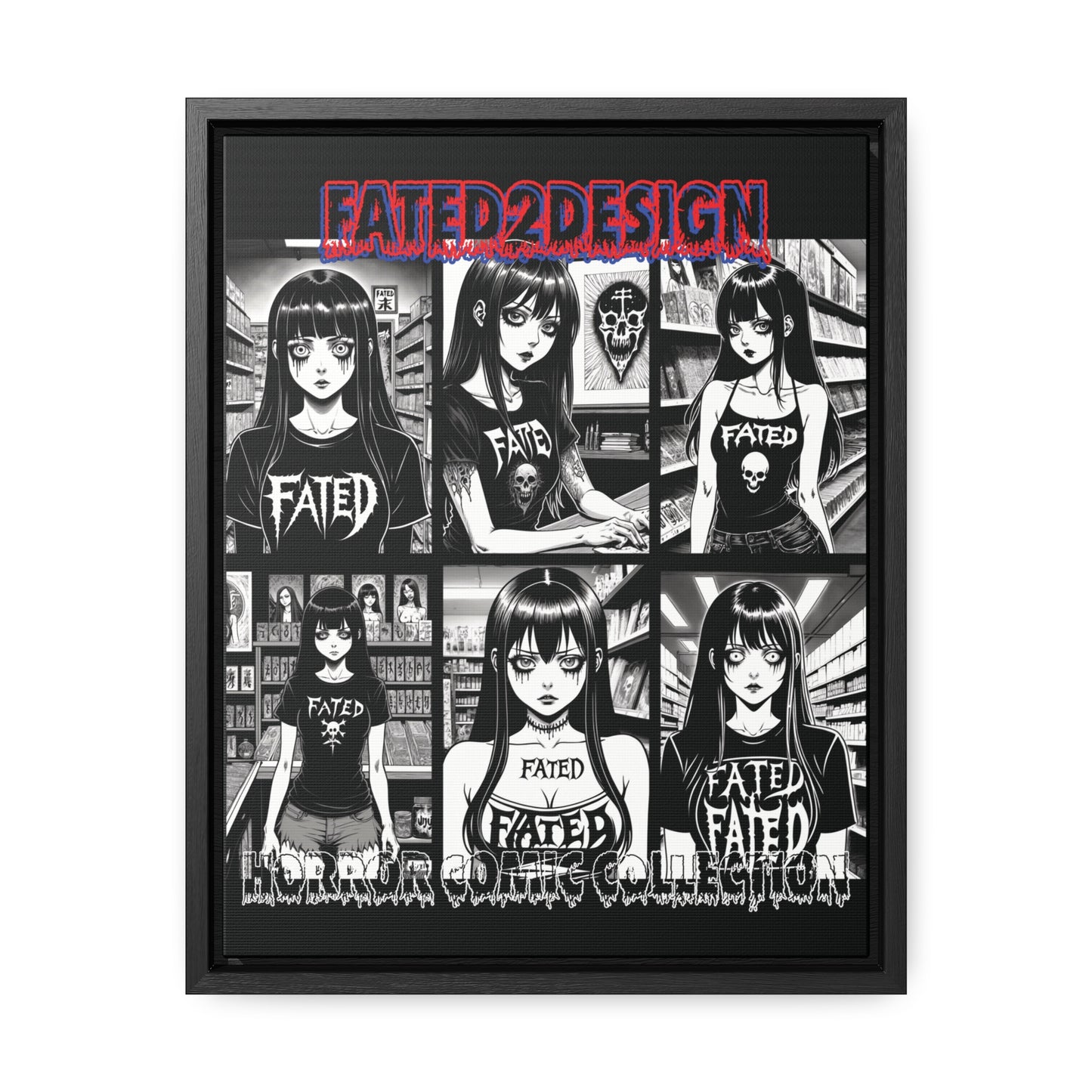 Horror Comic Collection Framed Wall Art